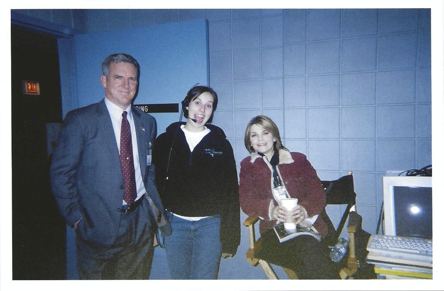Me with Kathryn Erbe and Jamey Sheridan on the set of Criminal Intent