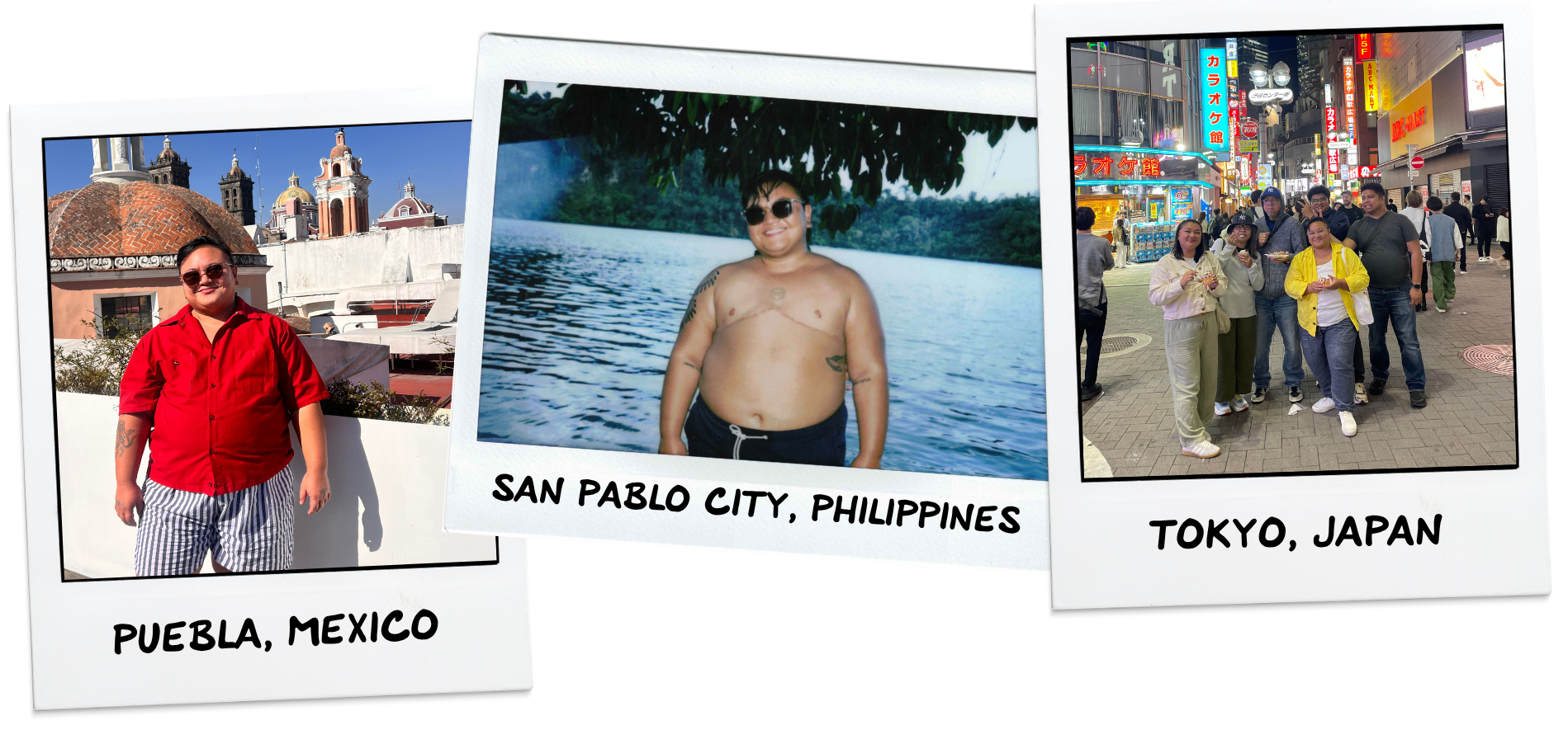 Leo on their travels (Photos provided by the author)