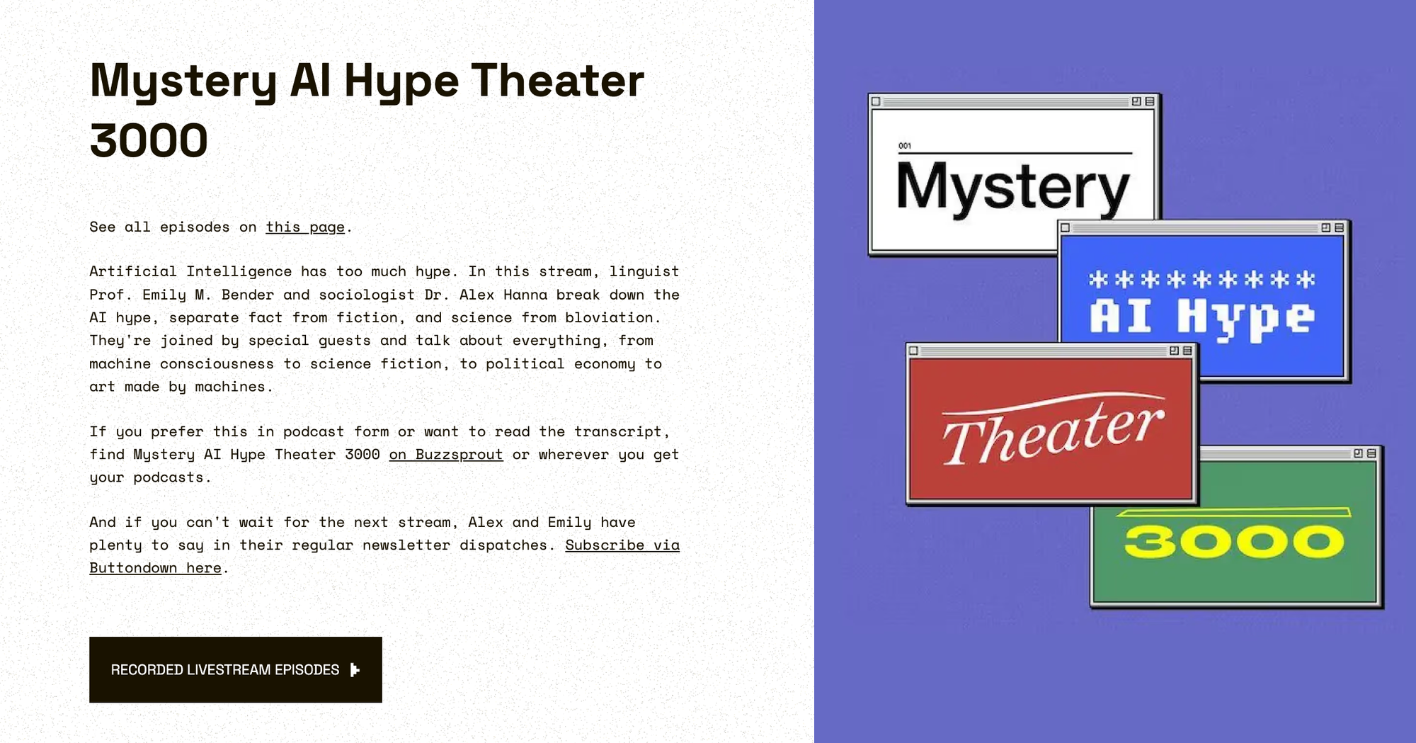 Mystery AI Hype Theater