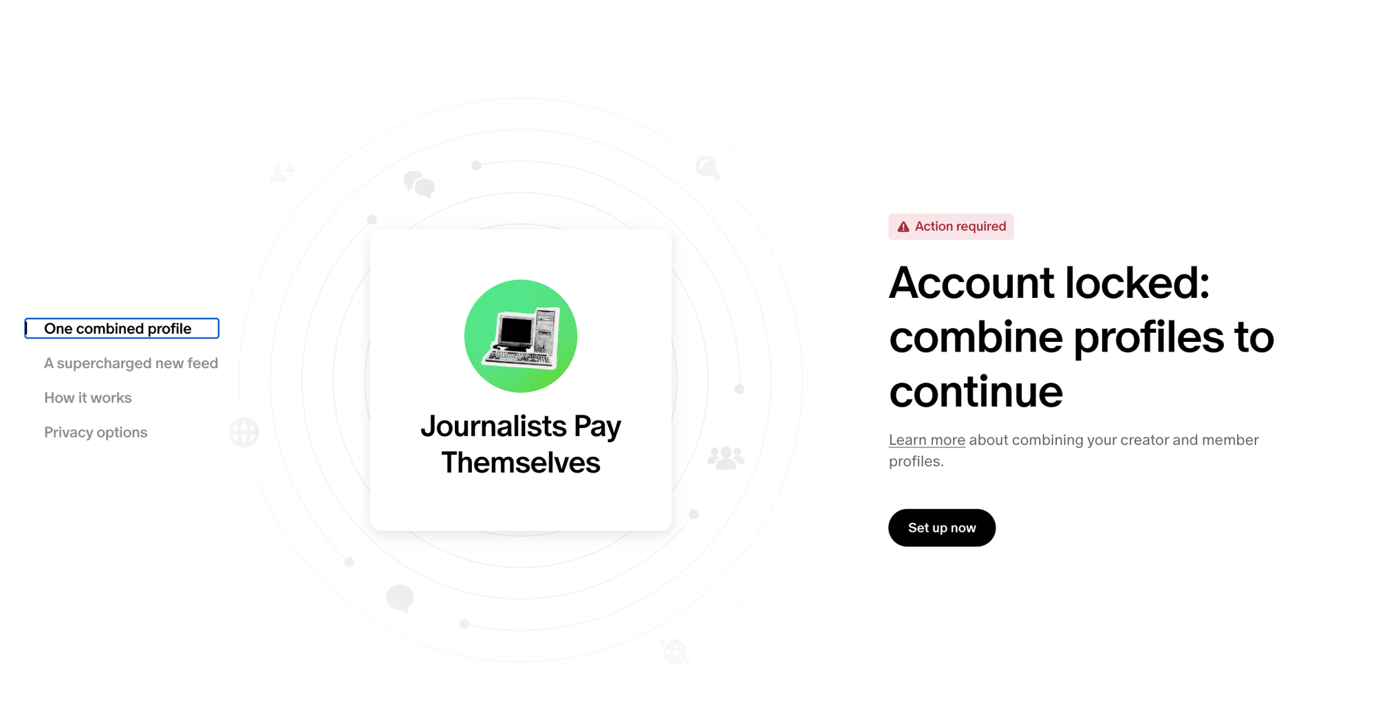 My Patreon account is currently blocked because I don't care enough to merge it