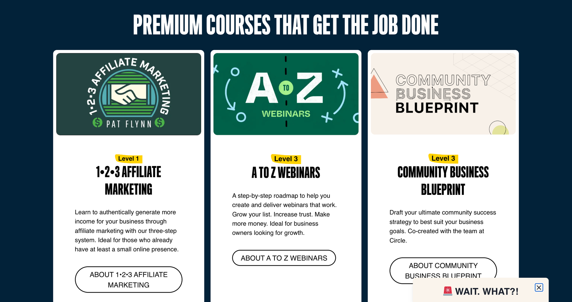 Courses on the Smart Passive Income website