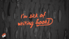 I'm sick of writing hooks